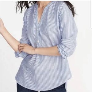 Old Navy Striped Popover Top